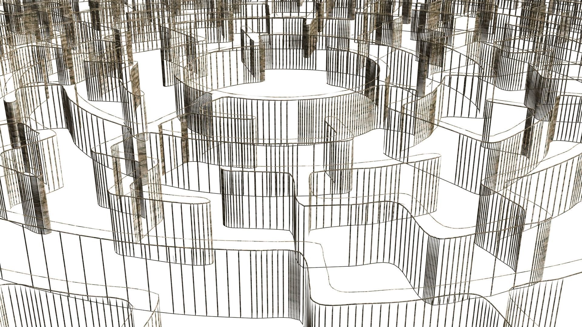 3d maze model for game and animation projects 3D model_9