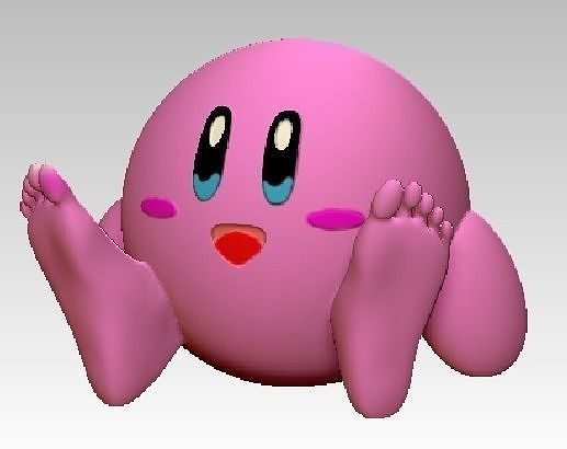 kirby sitting Free 3D print model