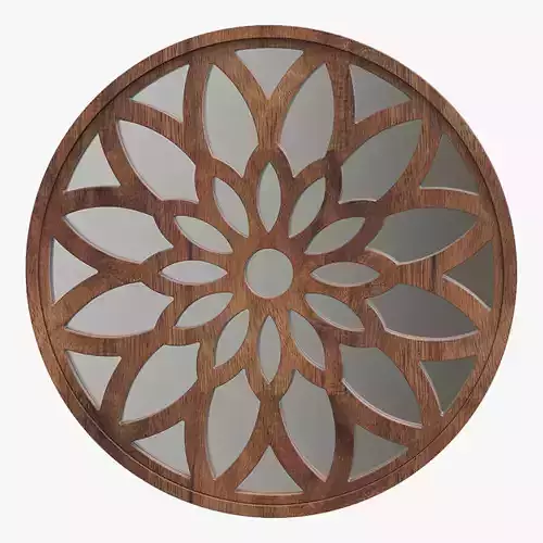 Wooden Wall Mirror