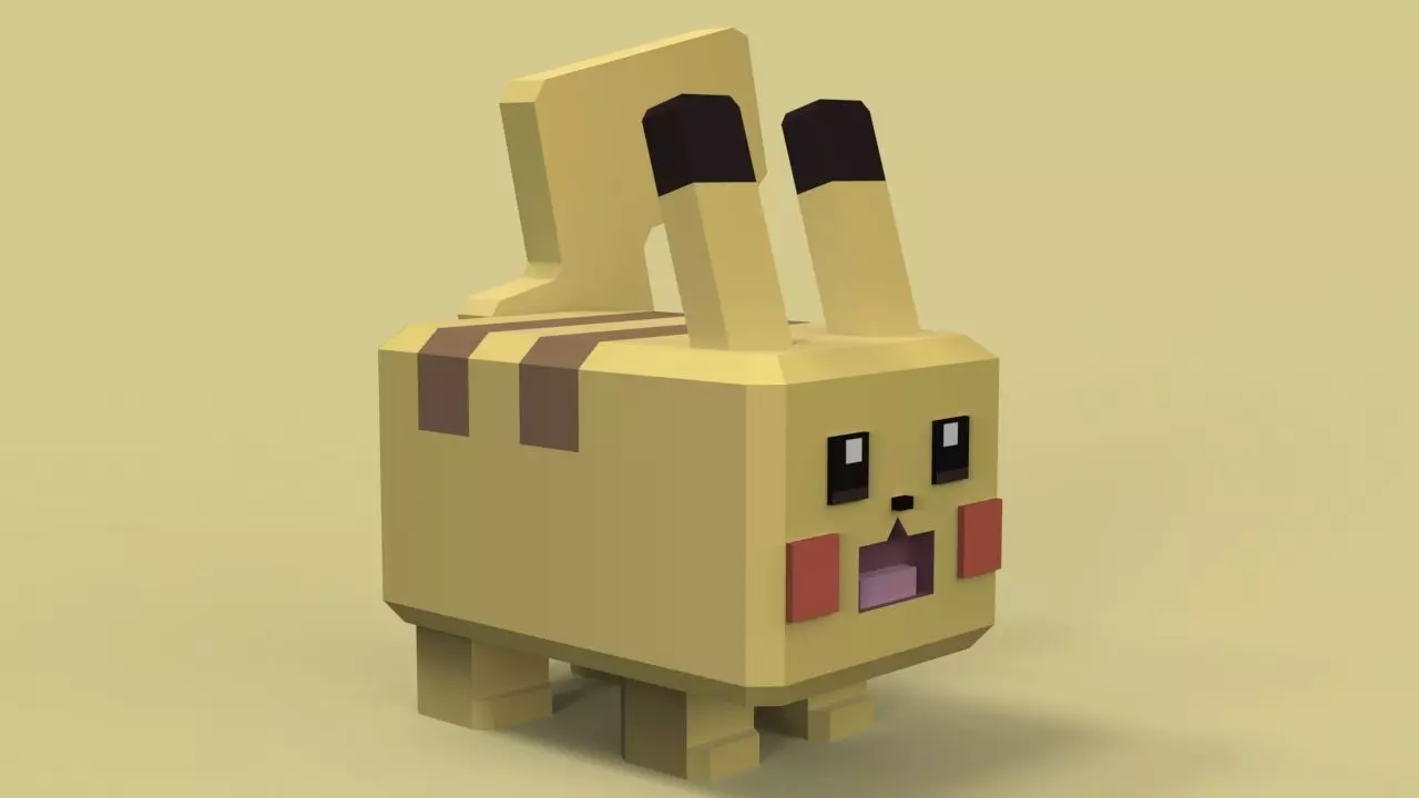 Pokemon Quest - PM025 Pikachu Free 3D print model