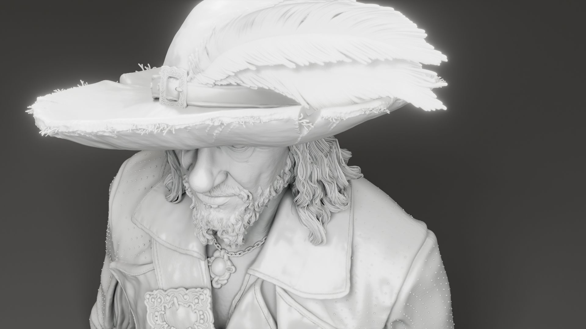 Geoffrey Rush - Hector Barbossa - Pirates of the Caribbean 3D print model_14