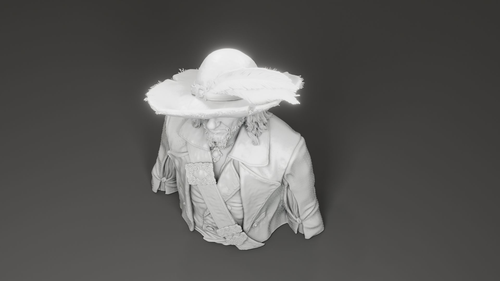 Geoffrey Rush - Hector Barbossa - Pirates of the Caribbean 3D print model_8