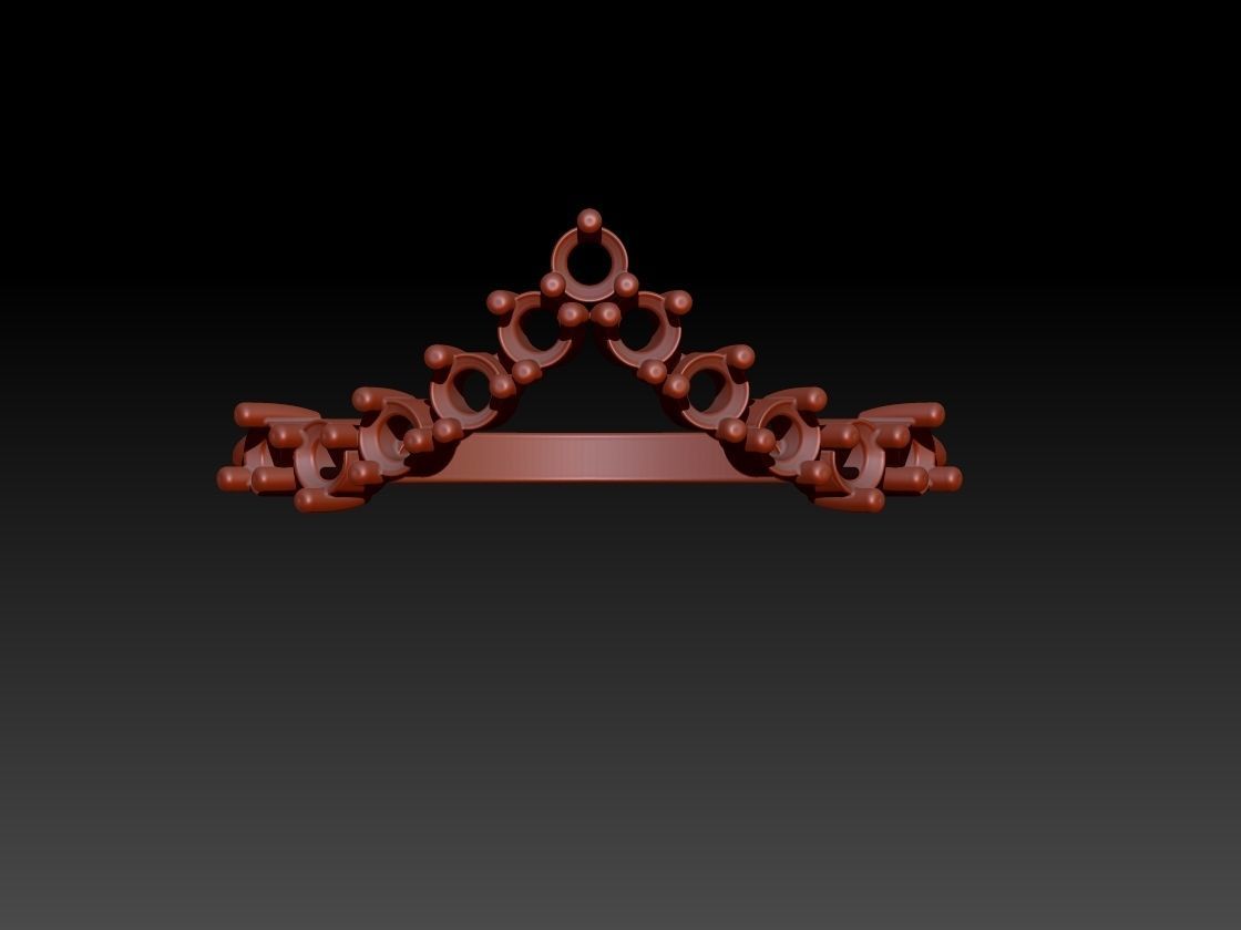 Diamond ring 3D print model_3