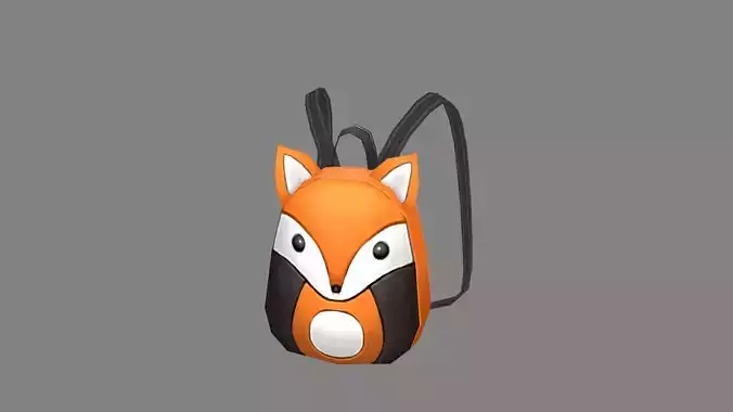 Cartoon children school bag - fox backpack