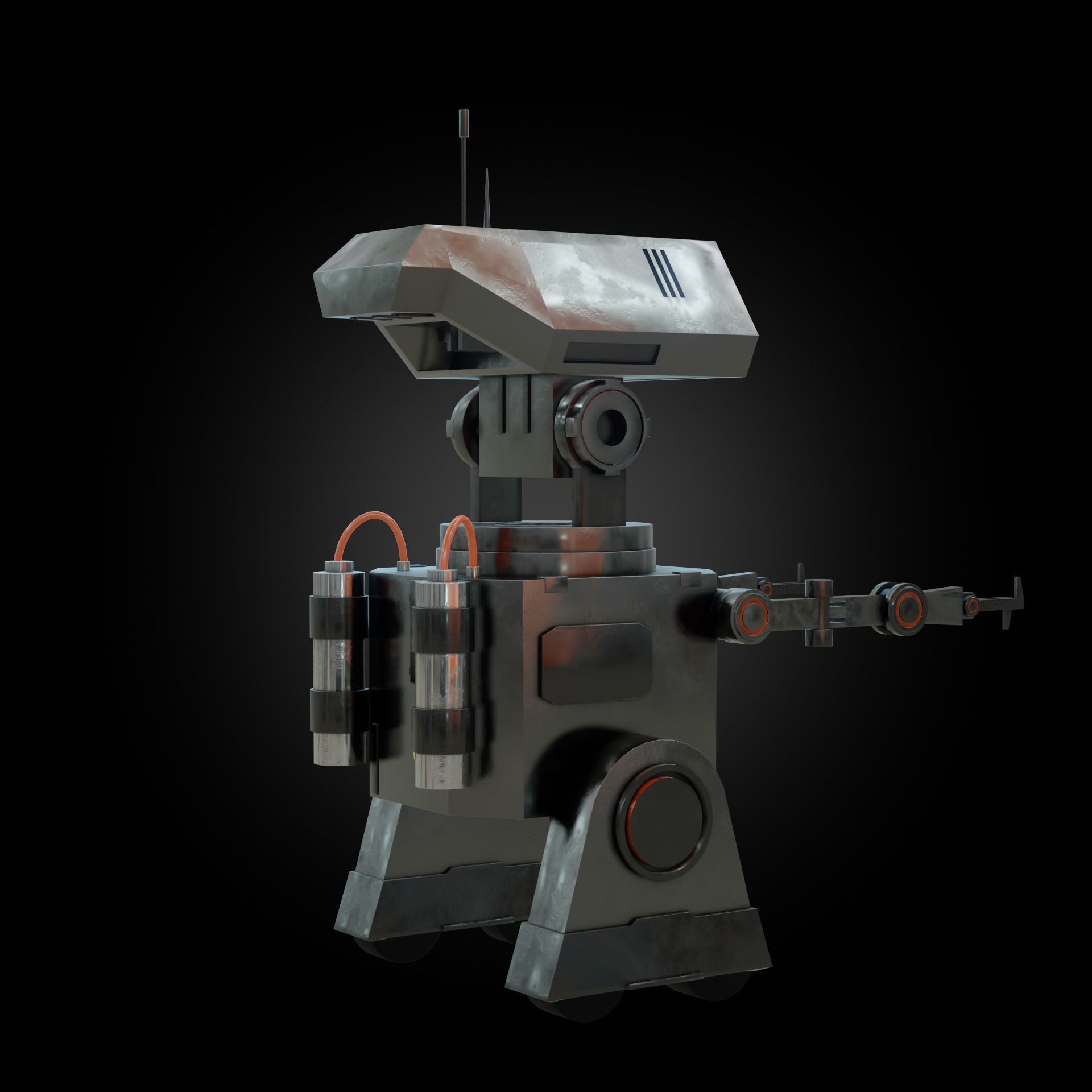 Denis elka46464646gmail comSci-fi Robot 3D model Free low-poly 3D model_8