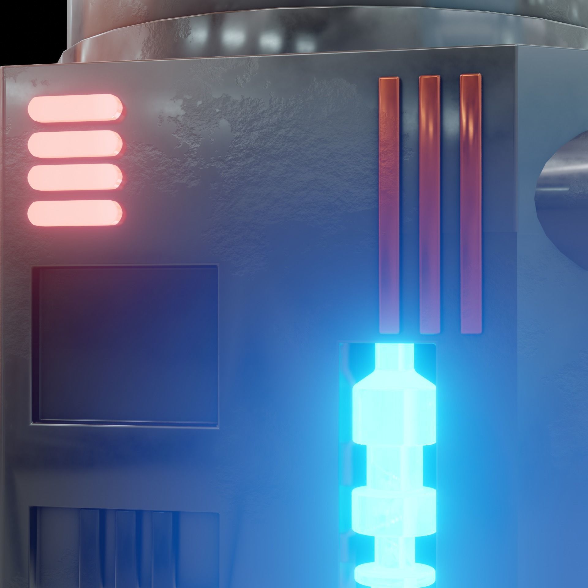 Denis elka46464646gmail comSci-fi Robot 3D model Free low-poly 3D model_4
