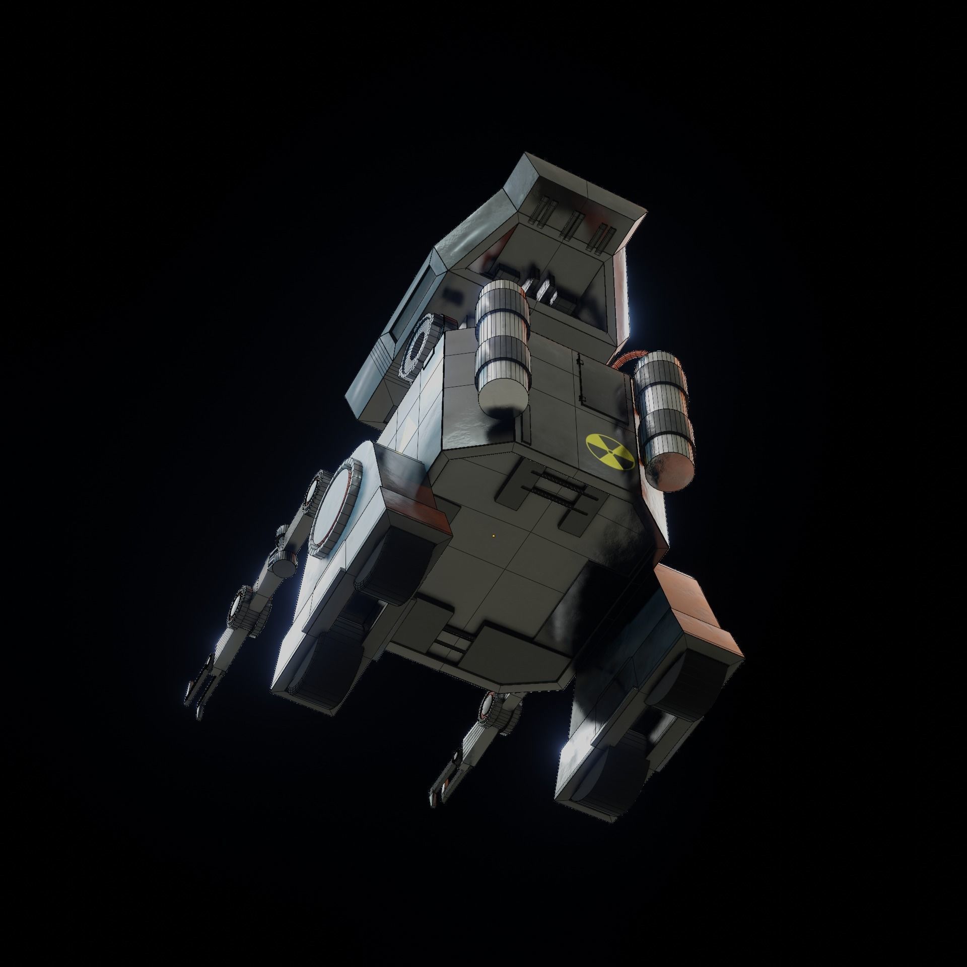 Denis elka46464646gmail comSci-fi Robot 3D model Free low-poly 3D model_19