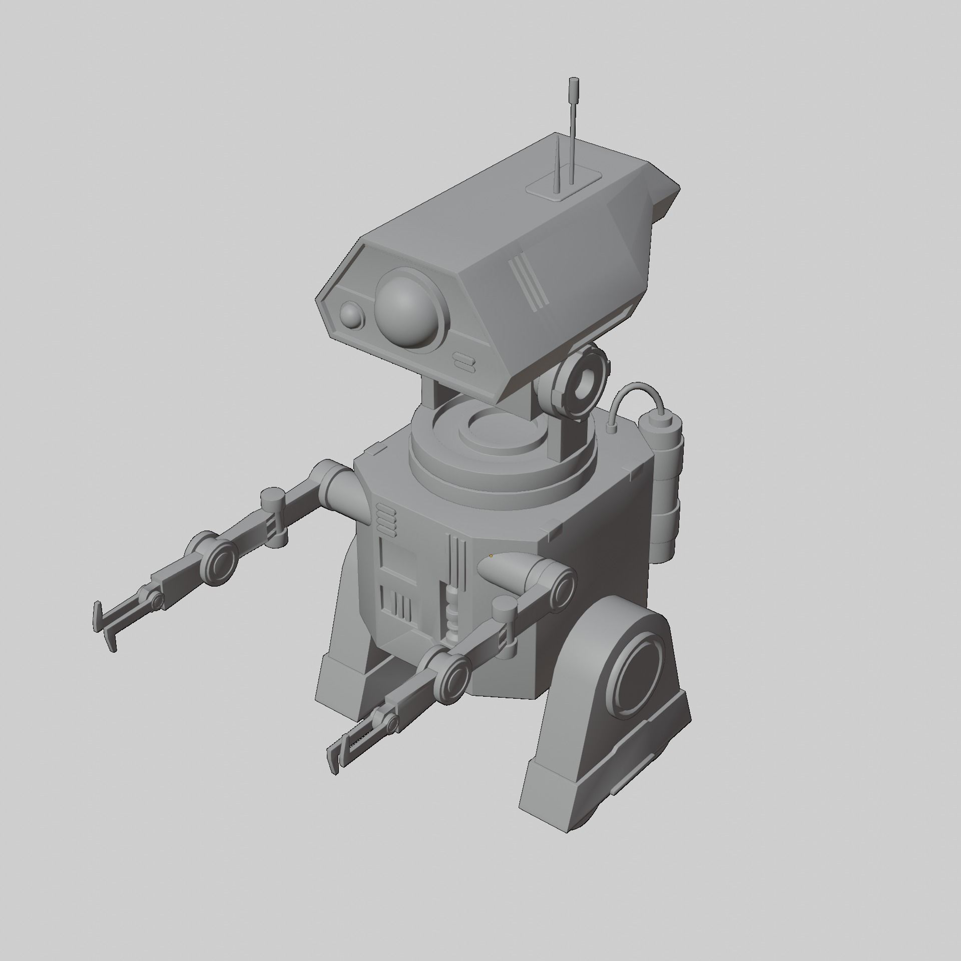 Denis elka46464646gmail comSci-fi Robot 3D model Free low-poly 3D model_23