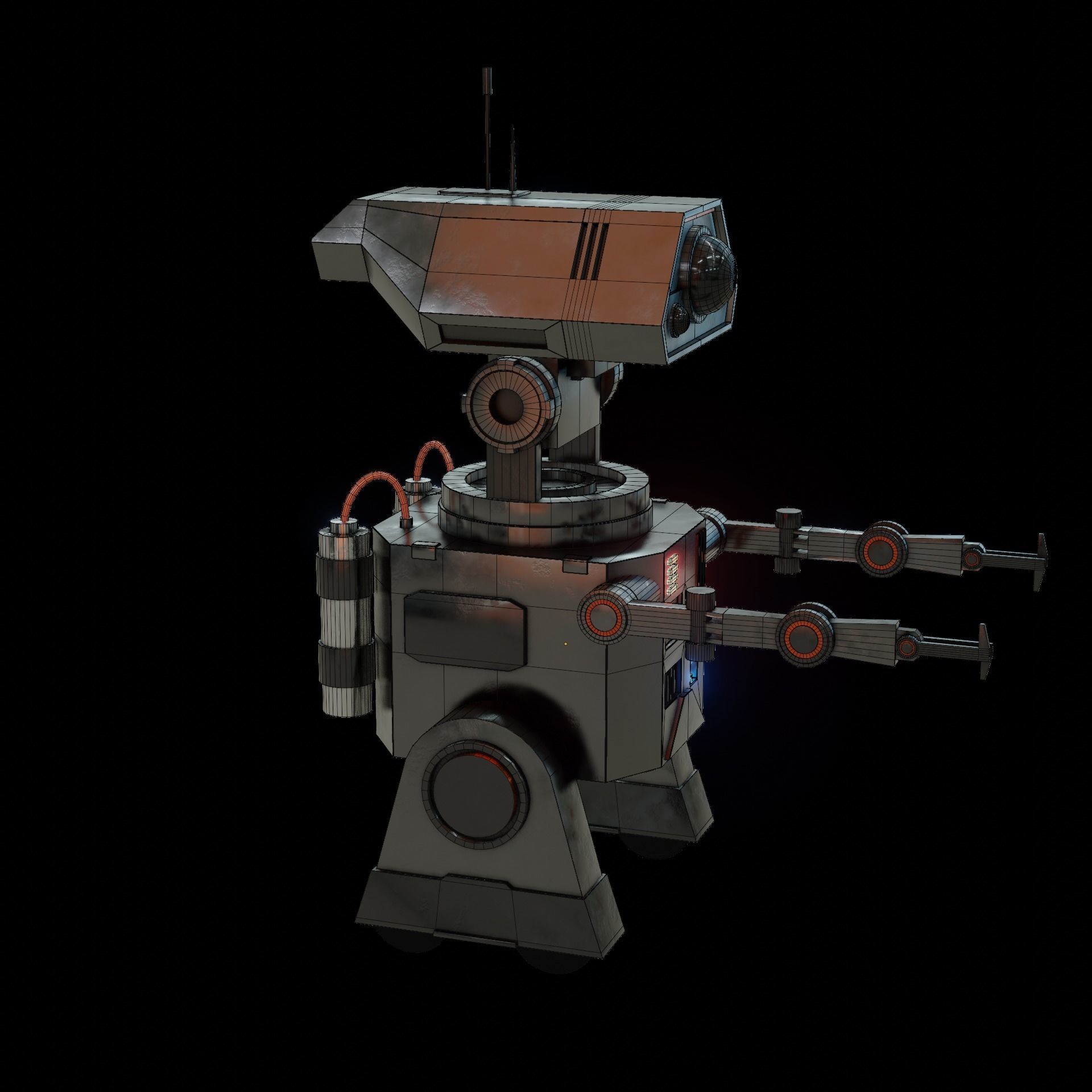 Denis elka46464646gmail comSci-fi Robot 3D model Free low-poly 3D model_21