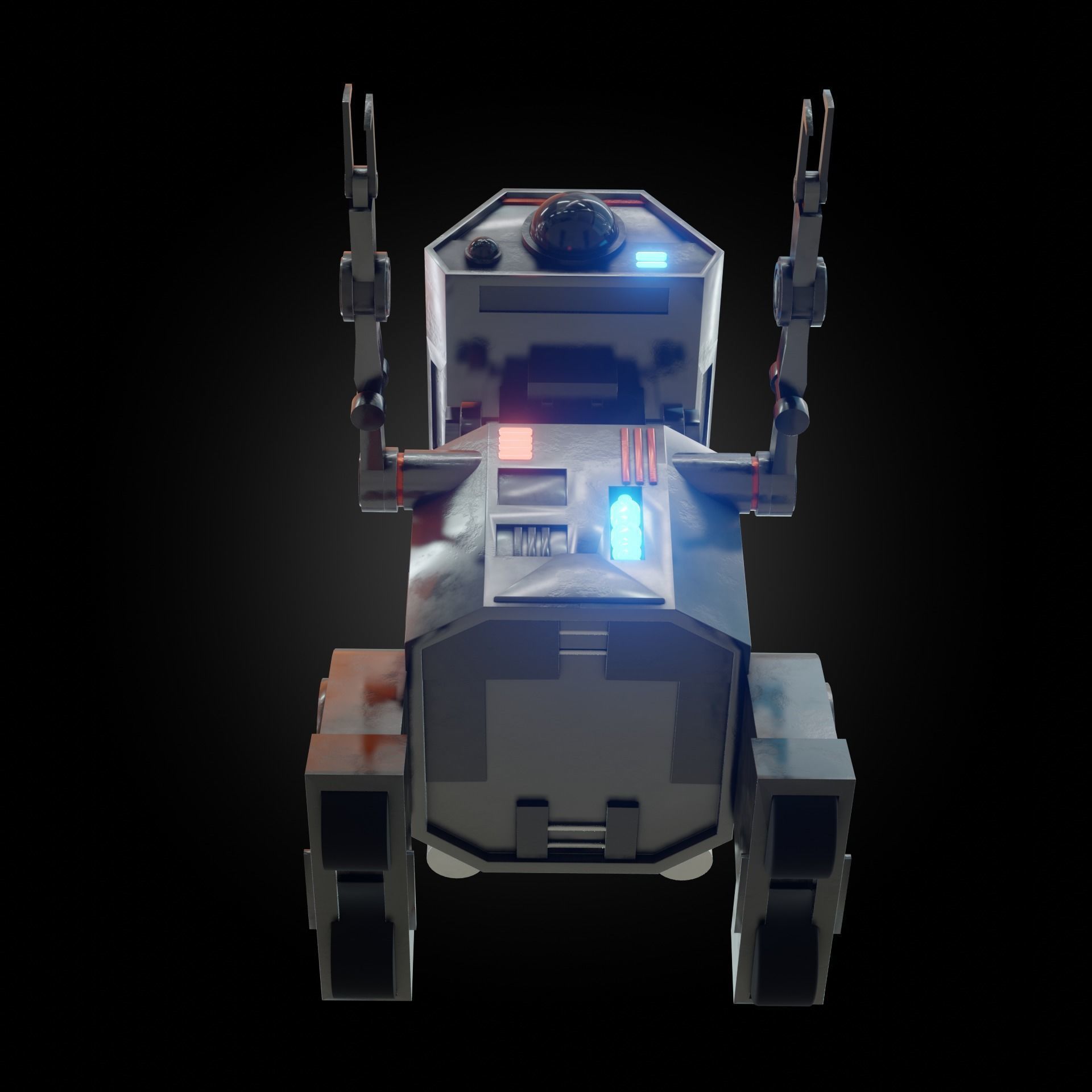 Denis elka46464646gmail comSci-fi Robot 3D model Free low-poly 3D model_13