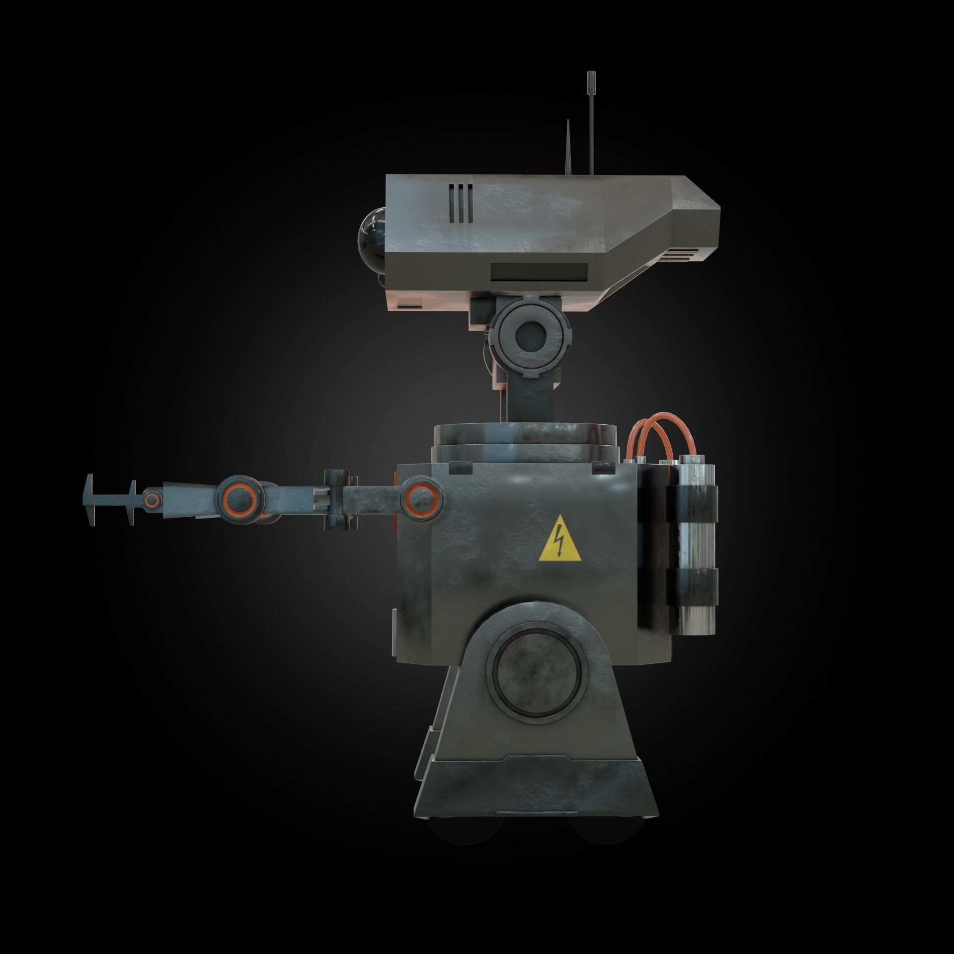 Denis elka46464646gmail comSci-fi Robot 3D model Free low-poly 3D model_2