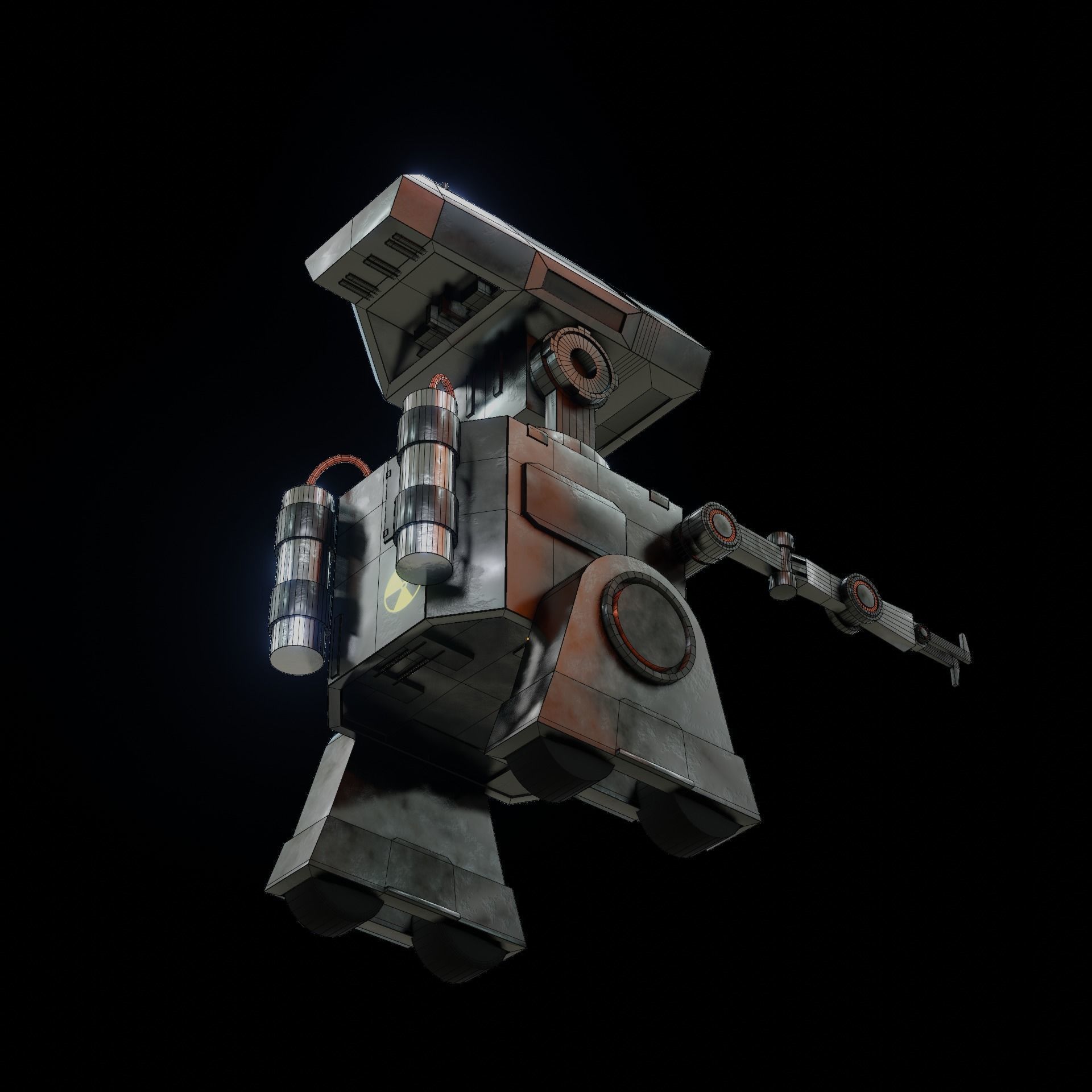 Denis elka46464646gmail comSci-fi Robot 3D model Free low-poly 3D model_20