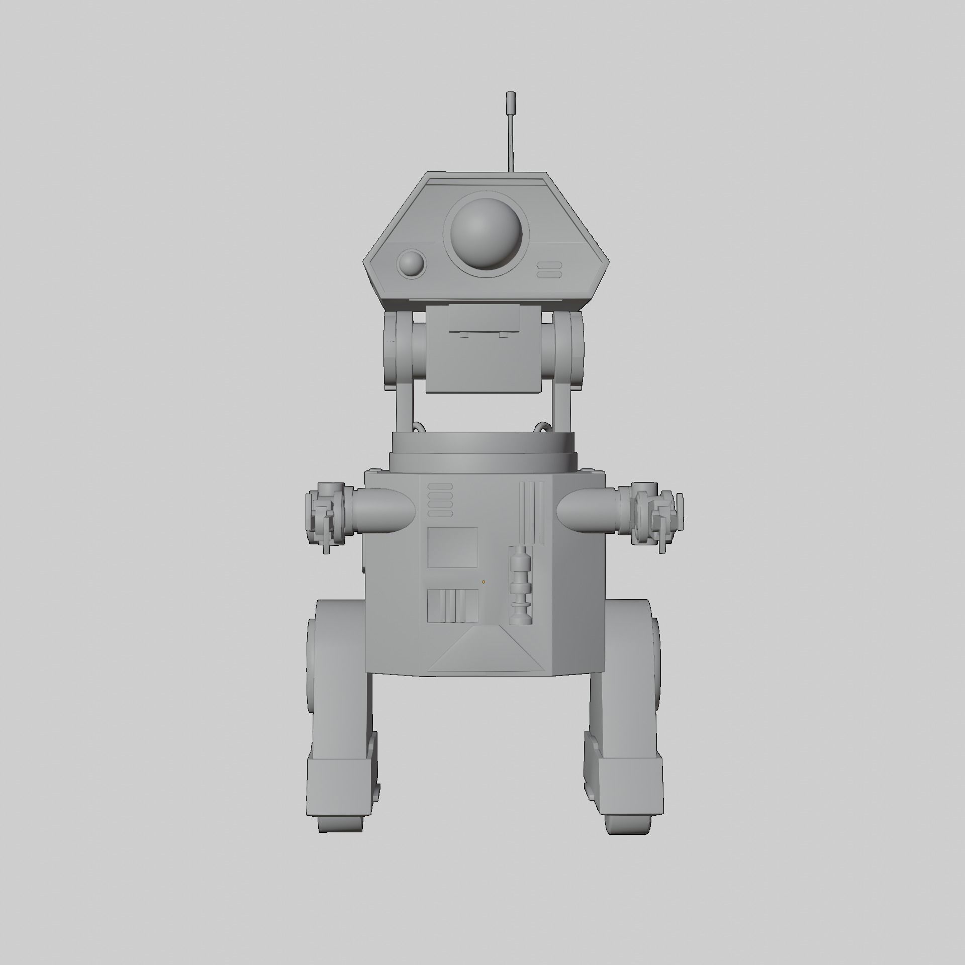 Denis elka46464646gmail comSci-fi Robot 3D model Free low-poly 3D model_24