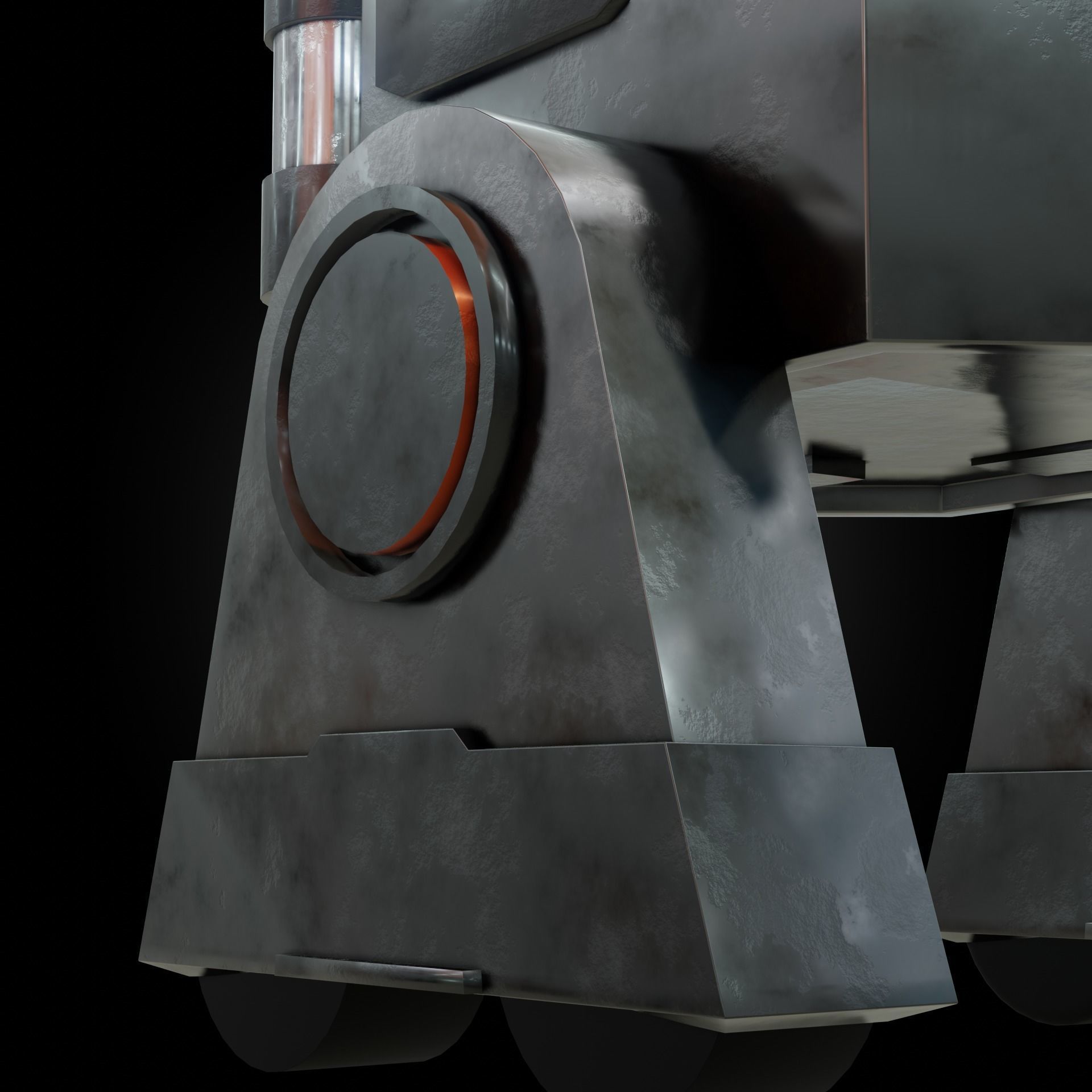 Denis elka46464646gmail comSci-fi Robot 3D model Free low-poly 3D model_7