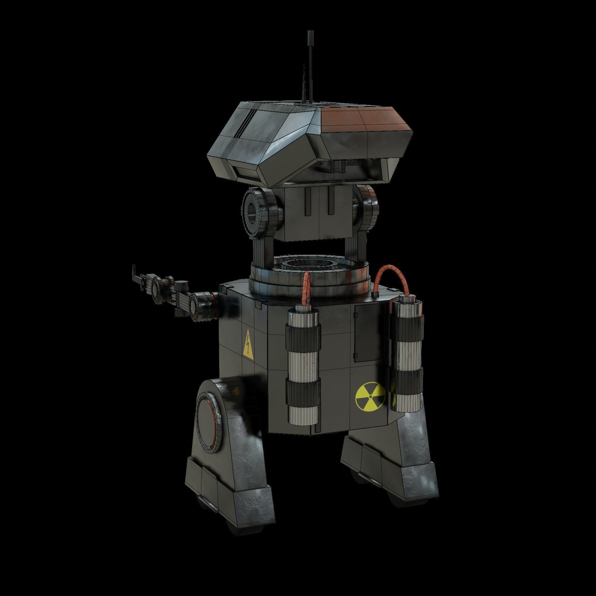 Denis elka46464646gmail comSci-fi Robot 3D model Free low-poly 3D model_18