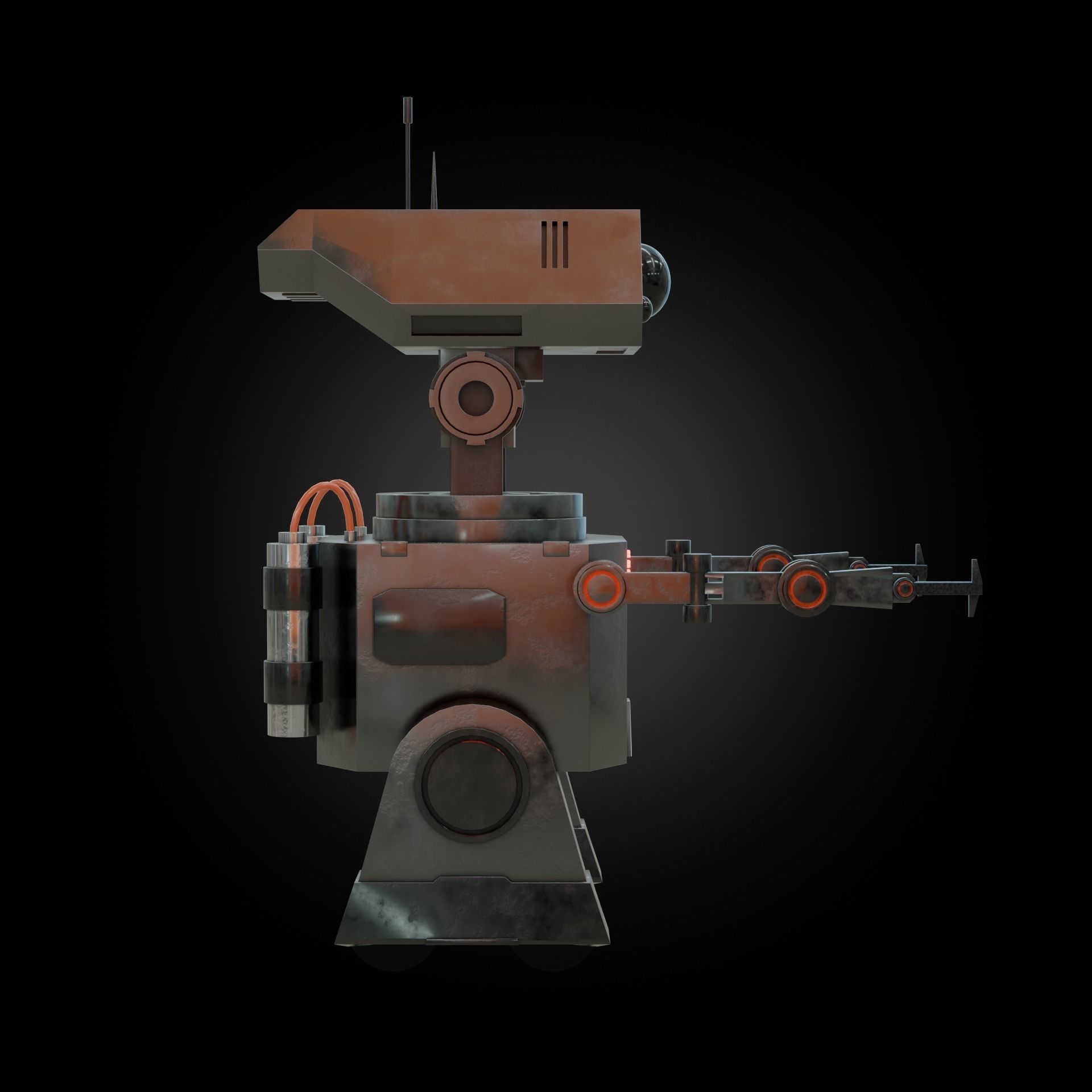 Denis elka46464646gmail comSci-fi Robot 3D model Free low-poly 3D model_14