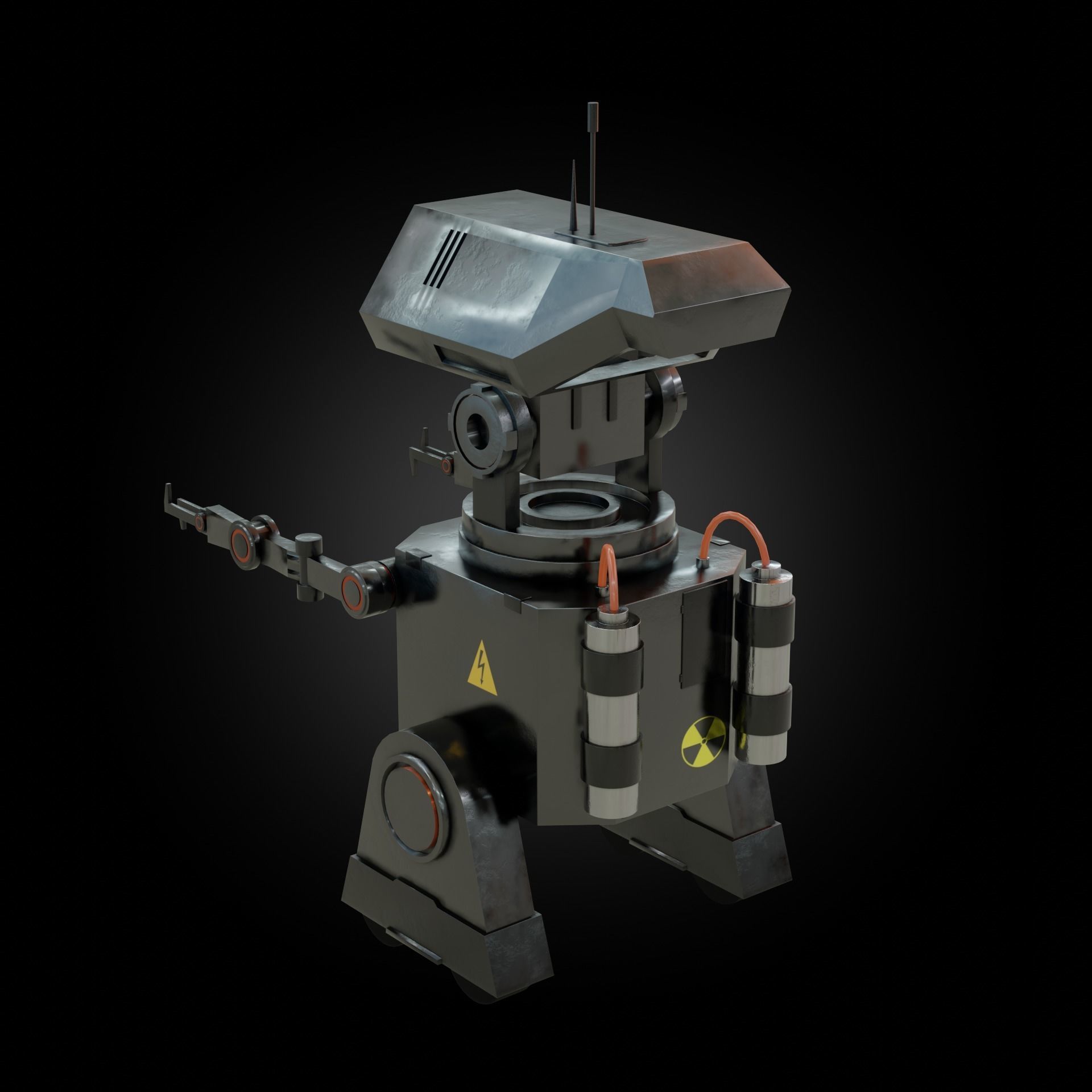 Denis elka46464646gmail comSci-fi Robot 3D model Free low-poly 3D model_10