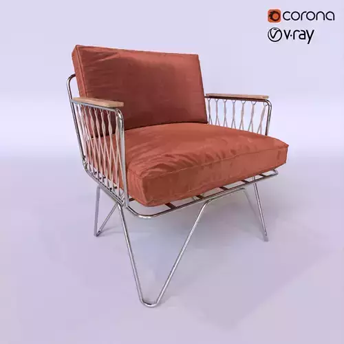 Velvet  Croisette  Armchair