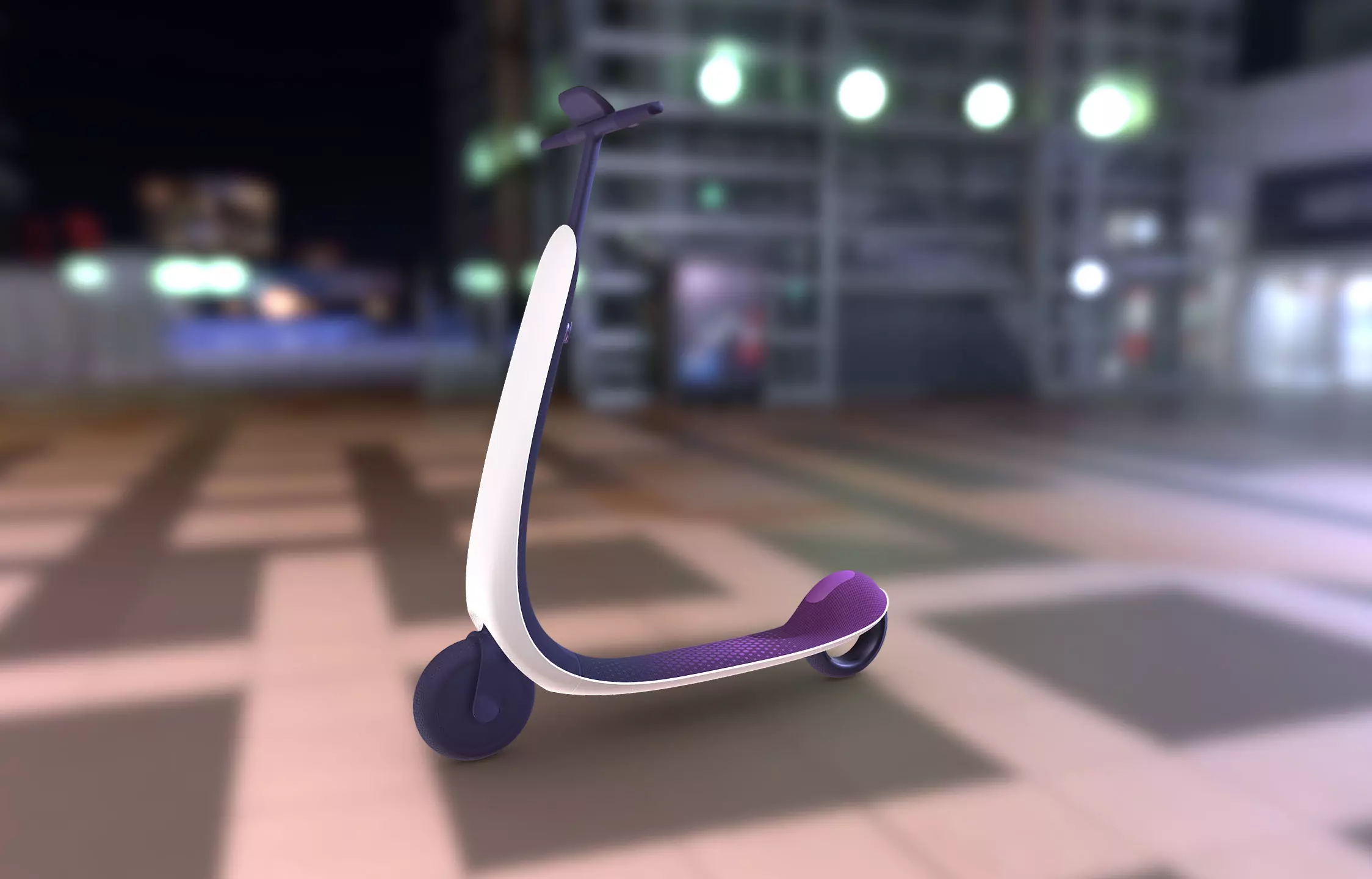 Kick Scooter Low-poly 3D model