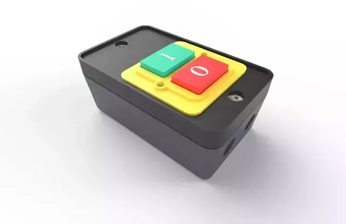 Power Switch M2 Low-poly 3D model