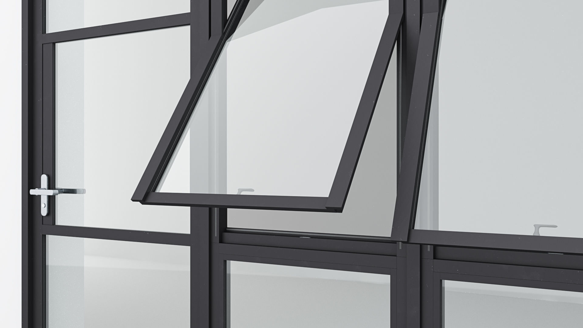 Aluminium door 16 3D model_4