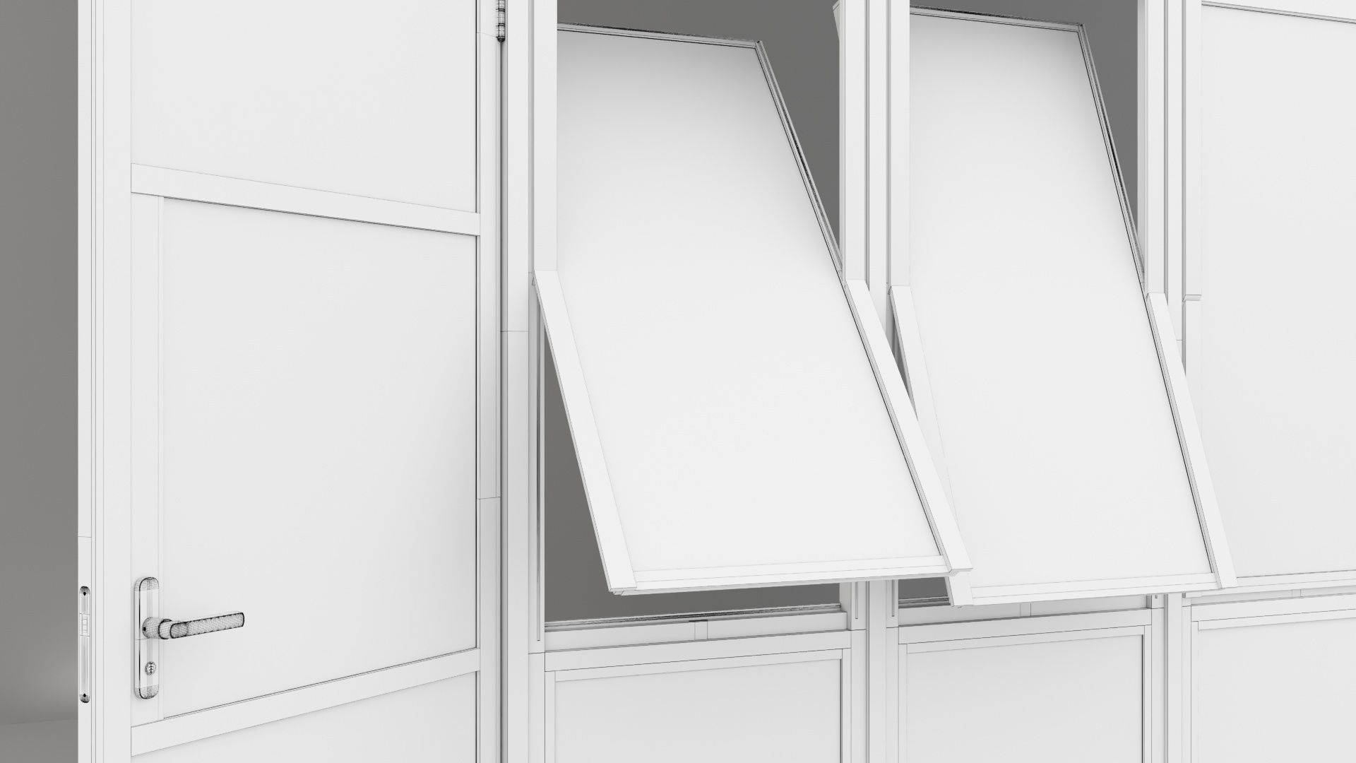 Aluminium door 16 3D model_5