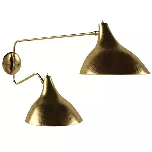 AERIN CHARLTON MEDIUM DOUBLE WALL LIGHT IN HAND 3D model