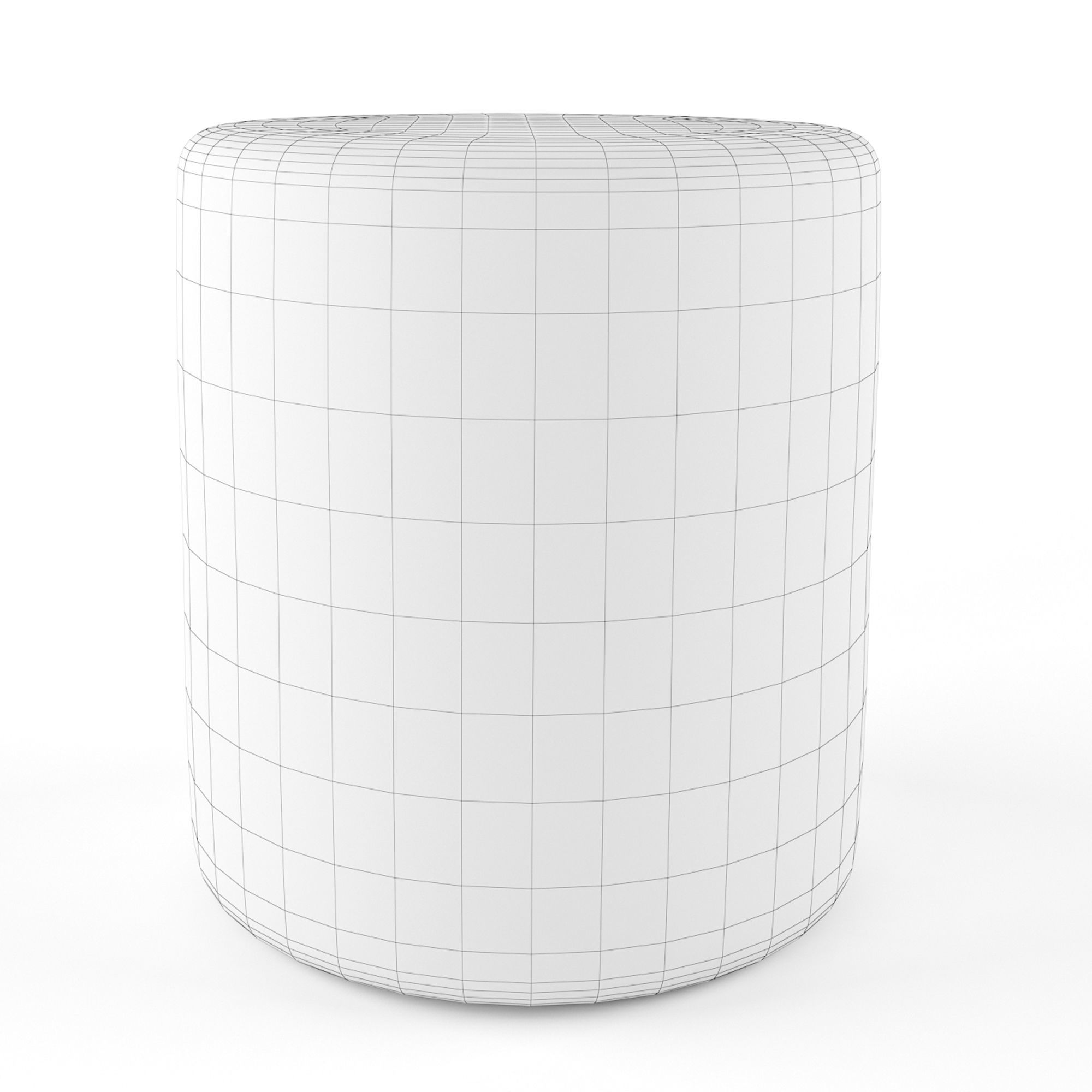 pouf ottomans End of Bed 3D model_4