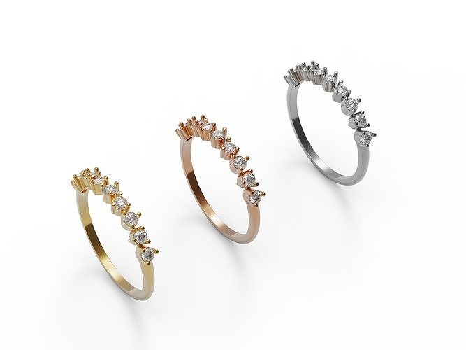 Diamond ring 3D print model