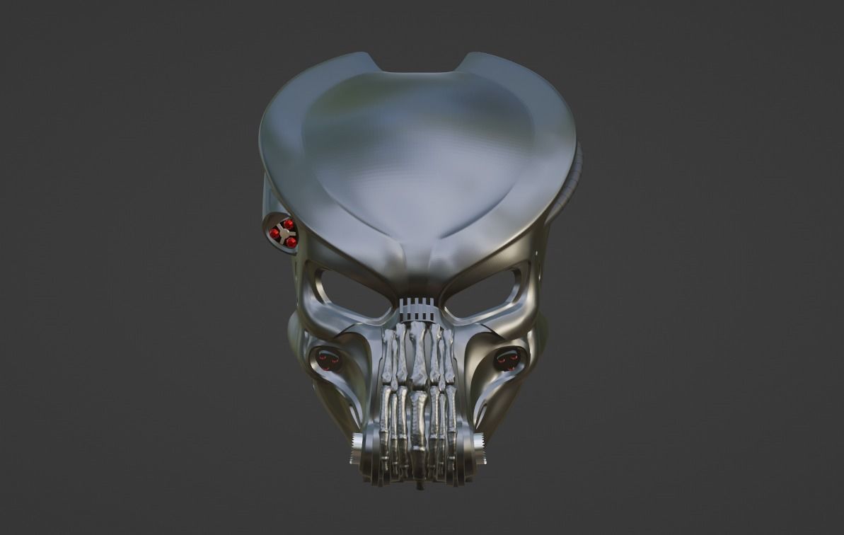 Predator Bone Grill mask  3D print model_1