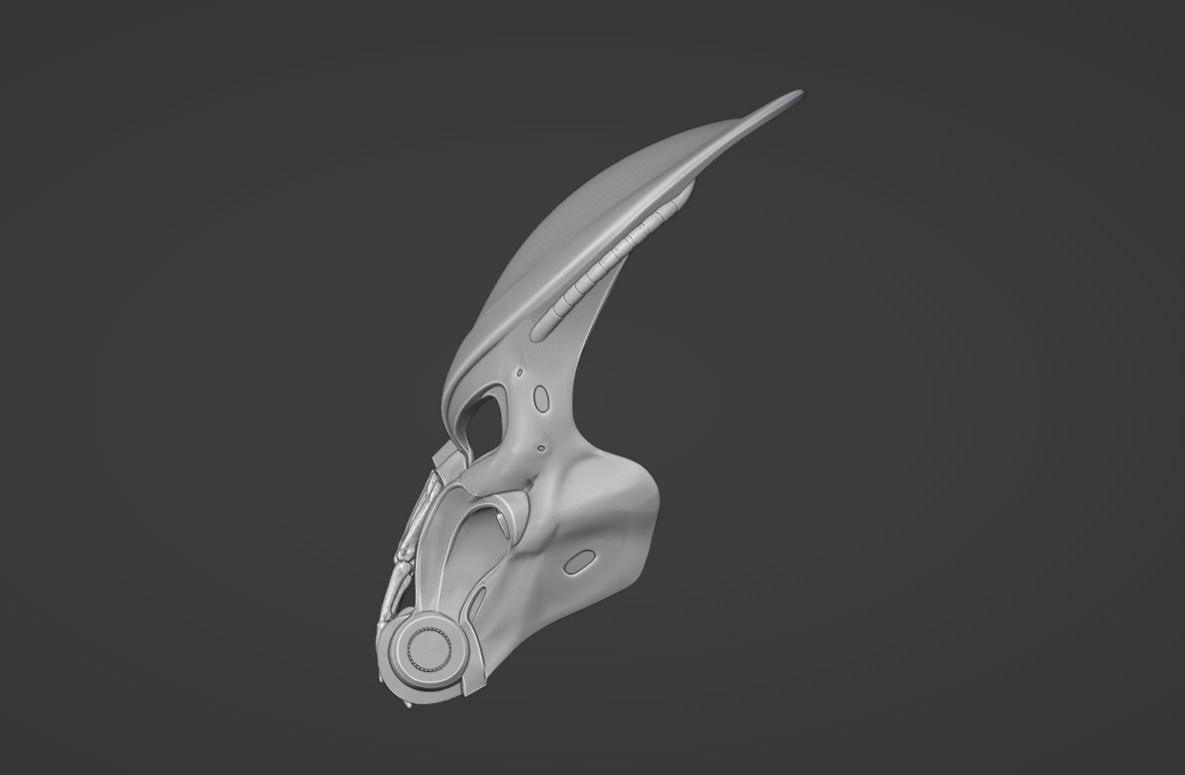 Predator Bone Grill mask  3D print model_4