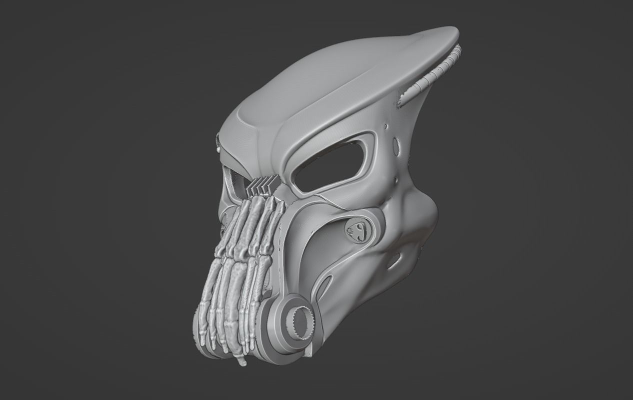 Predator Bone Grill mask  3D print model_6