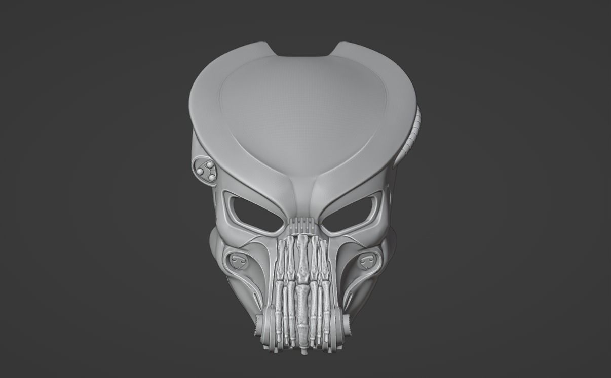 Predator Bone Grill mask  3D print model_2