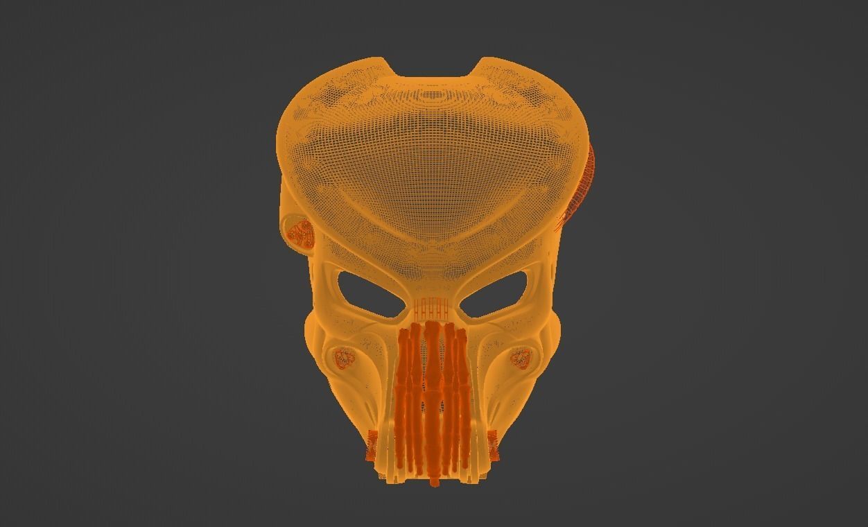 Predator Bone Grill mask  3D print model_3