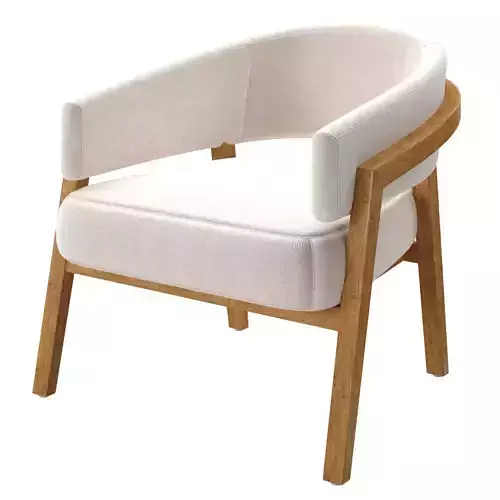 Four Hands Grayson Enya Swivel Chair Gibson White 227371-001 3D model