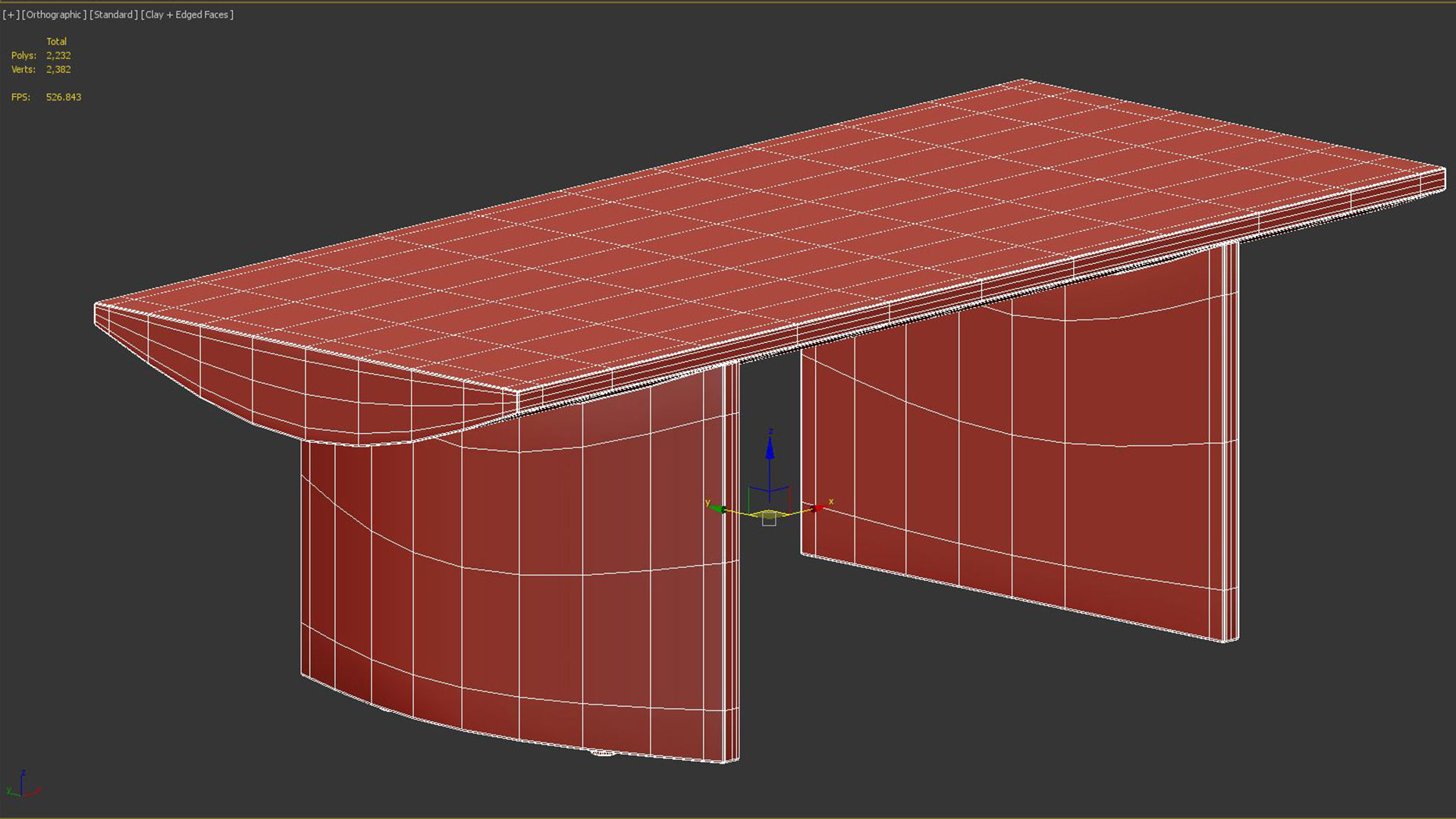 Pickford Dining Table 3D model_1
