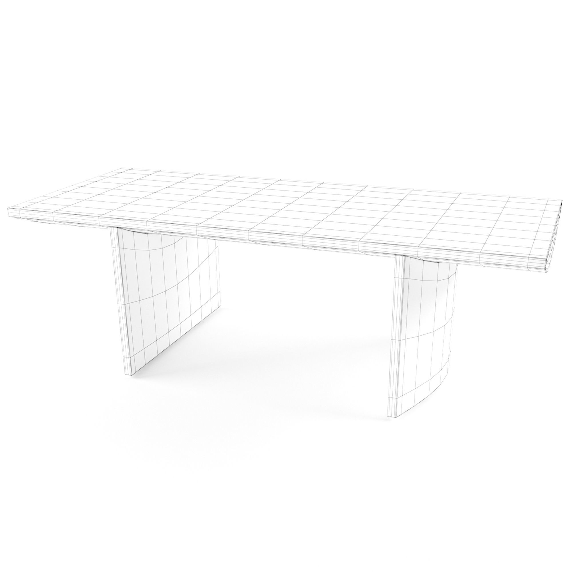 Pickford Dining Table 3D model_5