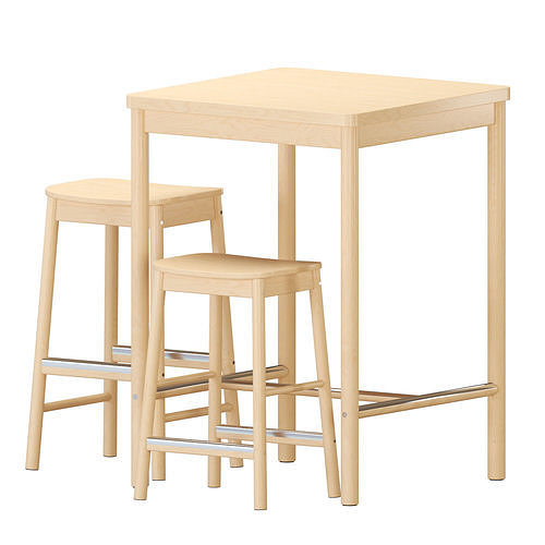  RONNINGE Bar Table And Chairs 3D model