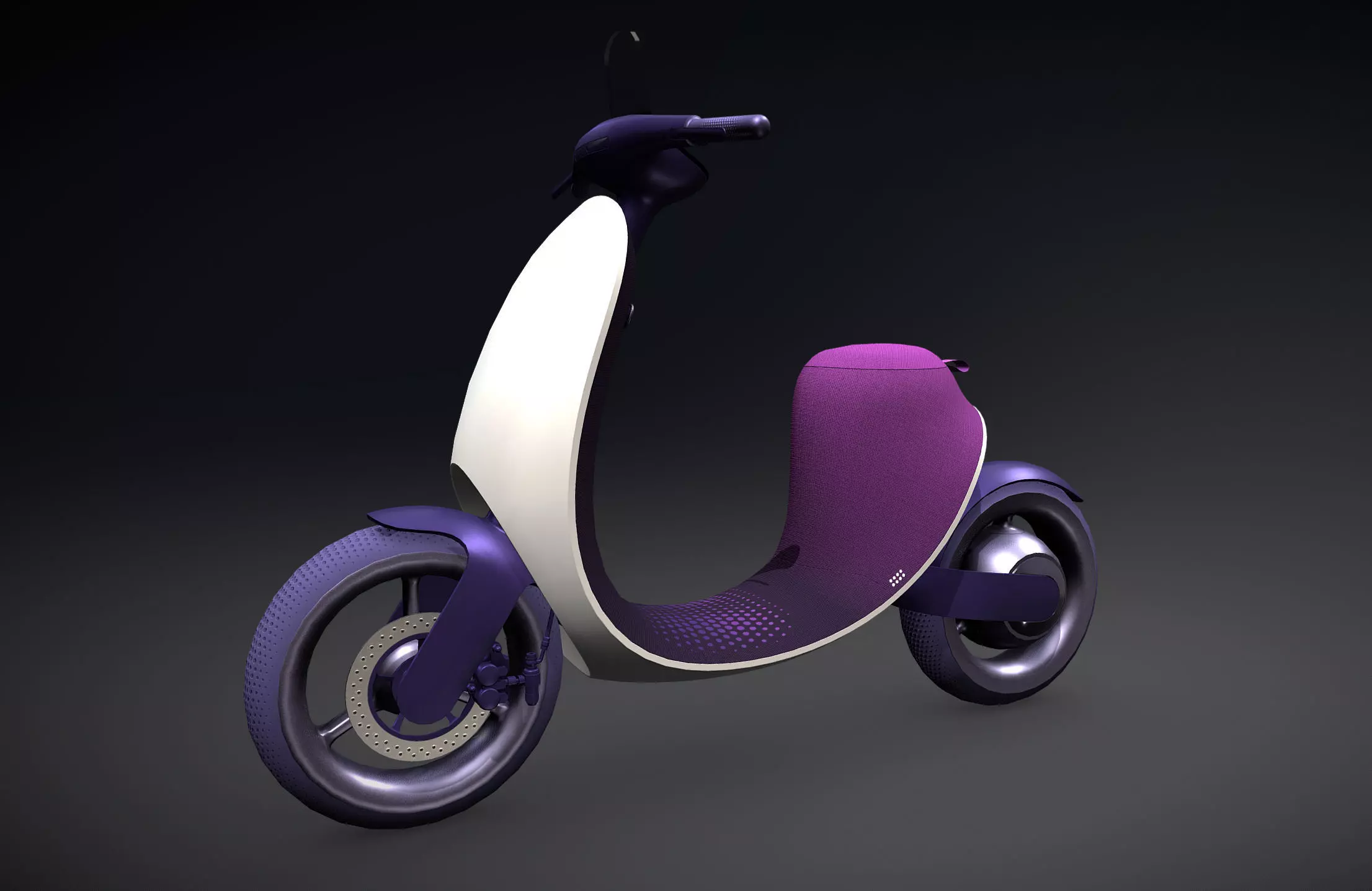 Scooter Low-poly 3D model