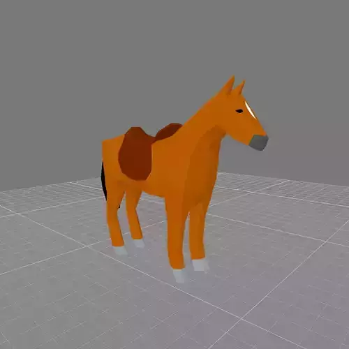 Low poly Horse