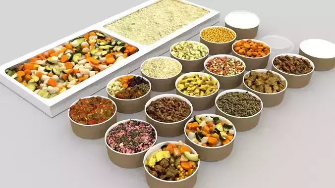 Food Set 3D model