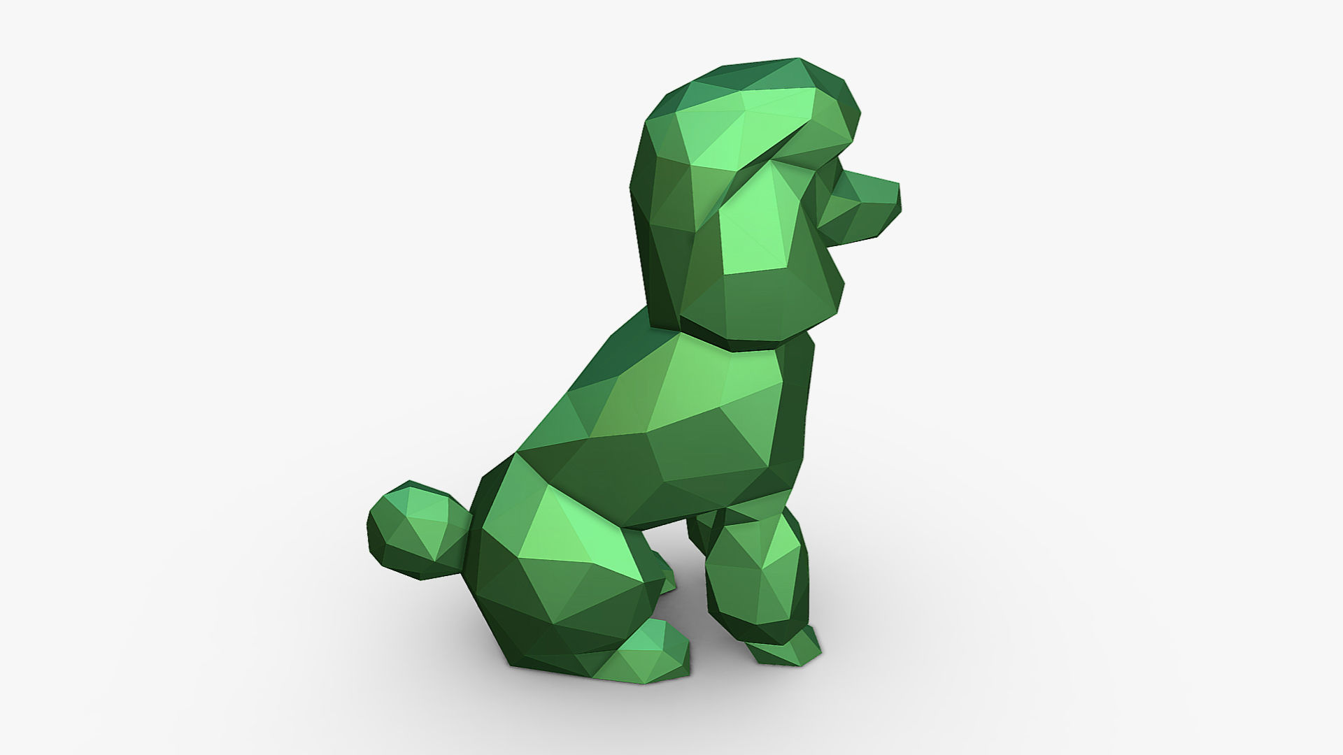 Poodle figure 3D print model_4