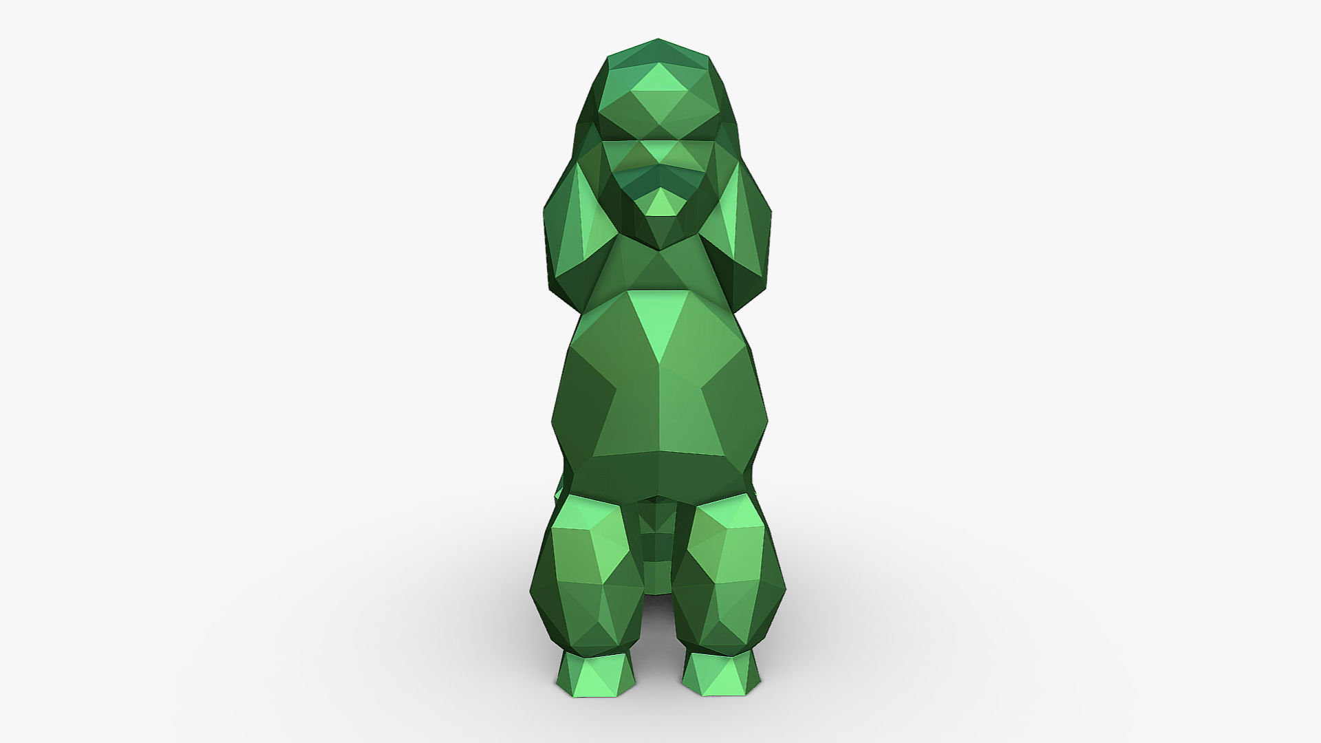 Poodle figure 3D print model_6