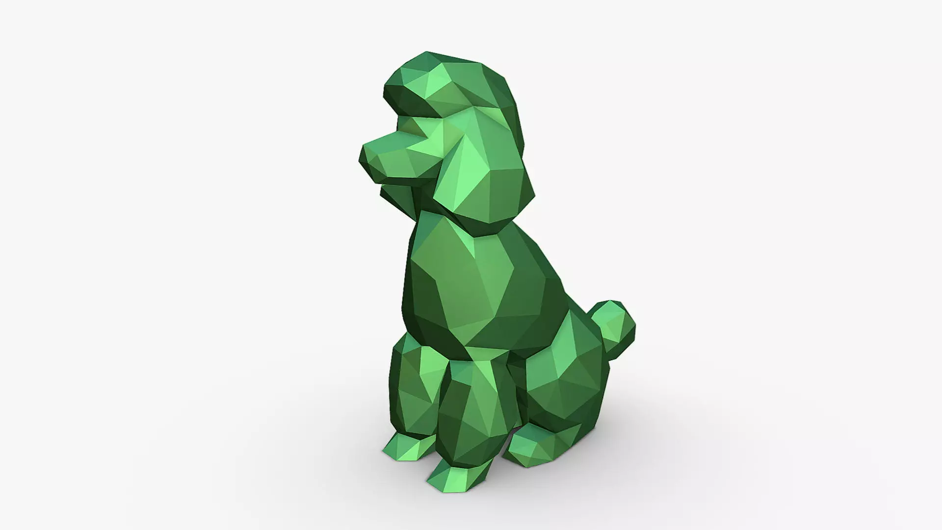 Poodle figure 3D print model_0