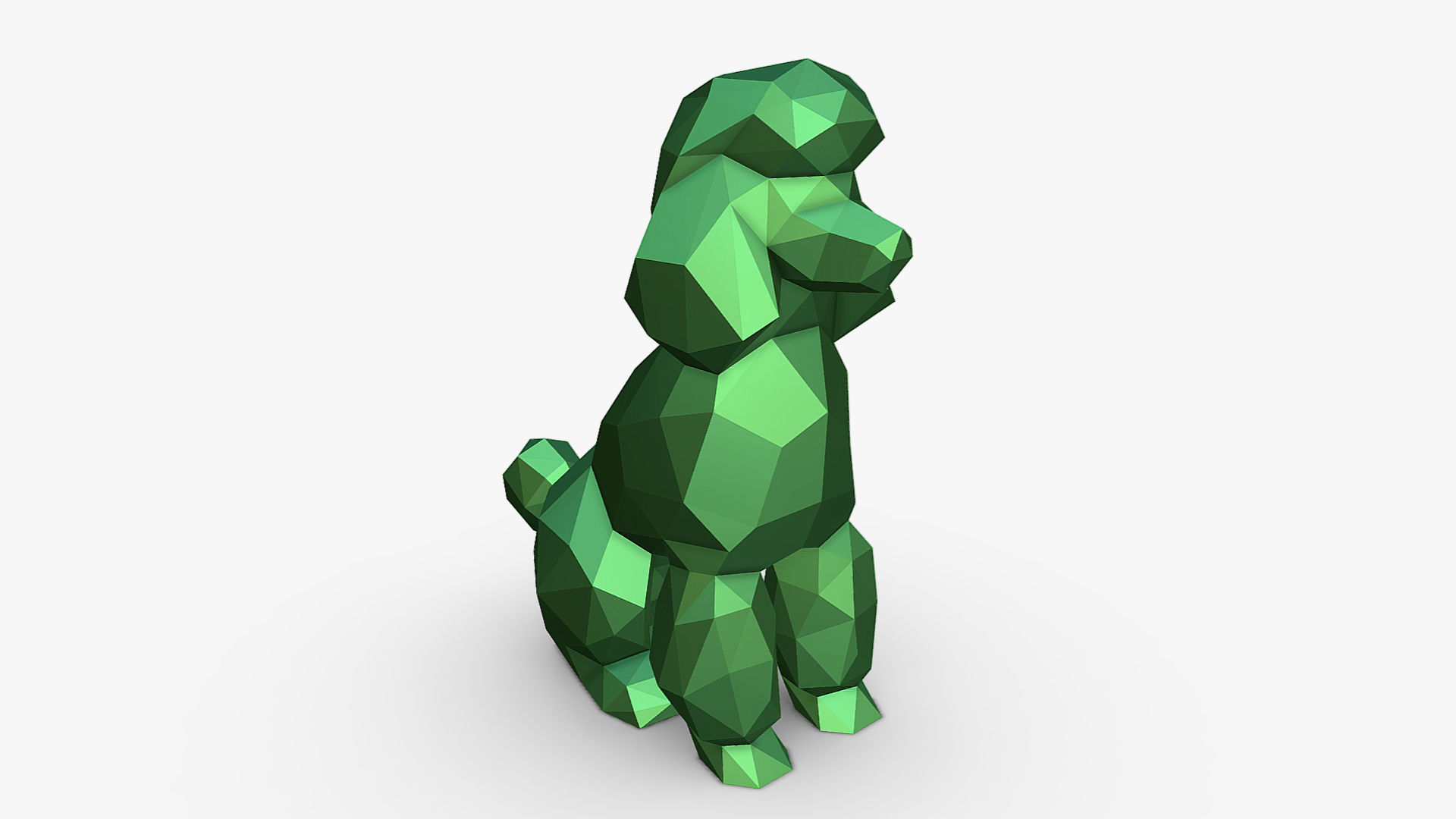 Poodle figure 3D print model_5