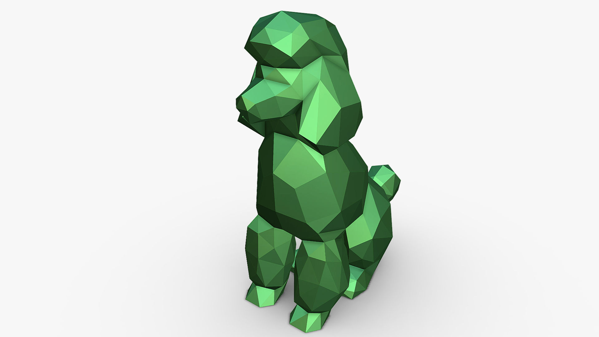 Poodle figure 3D print model_7