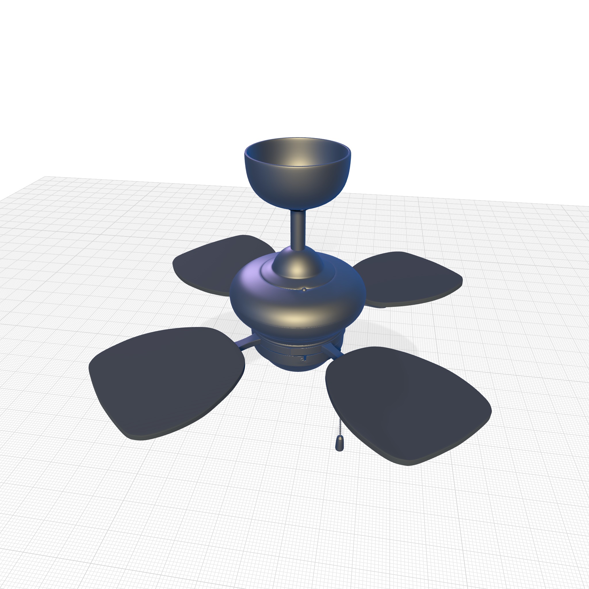 Leddy Blade Ceiling Fan 3D model_4