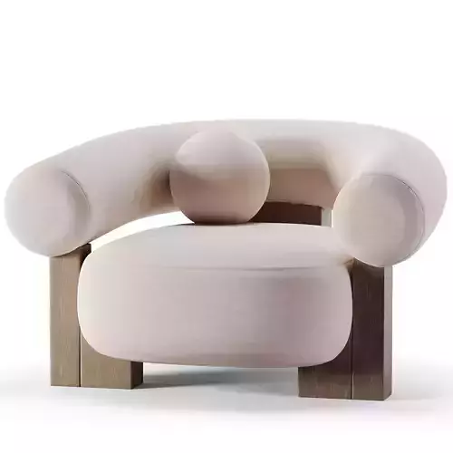 Alter Ego Cassete Armchair Low-poly 3D model