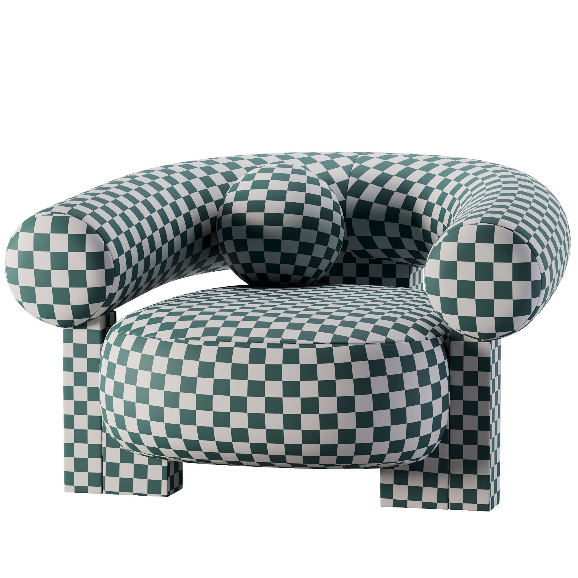 Alter Ego Cassete Armchair Low-poly 3D model_2