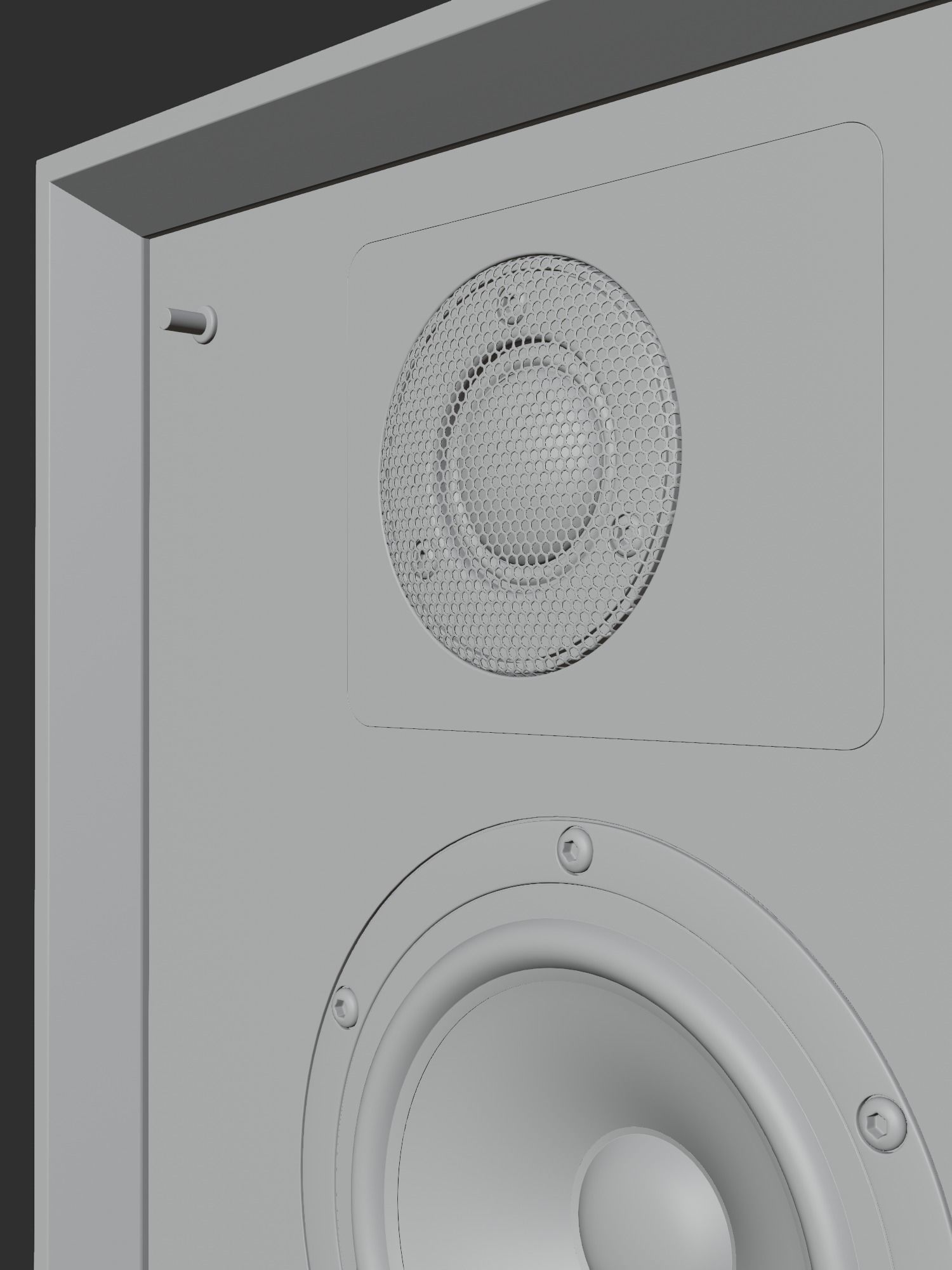 Wharfedale LINTON Heritage Black and Stands with Vinyls 3D model_18